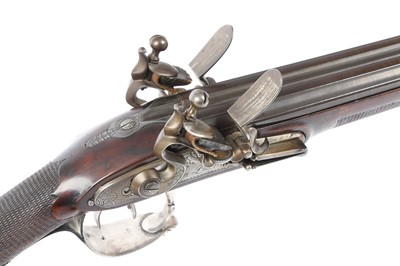 Lot 344 - (S58) An Exceptional 20 bore Flintlock Double...