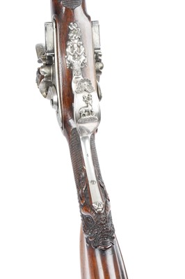 Lot 344 - (S58) An Exceptional 20 bore Flintlock Double...