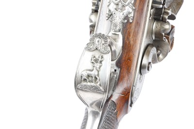Lot 344 - (S58) An Exceptional 20 bore Flintlock Double...