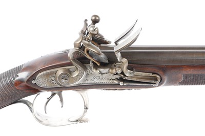 Lot 344 - (S58) An Exceptional 20 bore Flintlock Double...