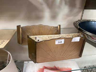 Lot 348 - A pair of 1920s Art Deco pullman's carriage...