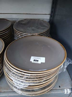 Lot 654 - Aprrox. 20x Olympia brown plates