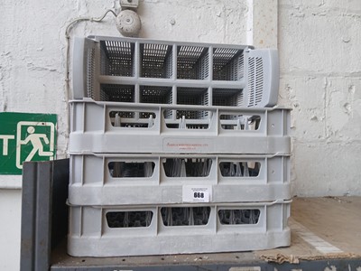 Lot 668 - 3x trays plus a cutlery tray for dishwasers