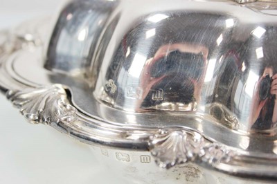 Lot 226 - A pair of Edwardian silver entree dishes of...