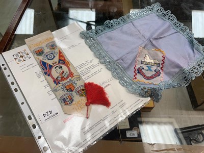 Lot 424 - A Coronation book marker along with...
