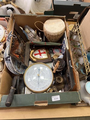 Lot 439 - A tray of various decorative items to include...