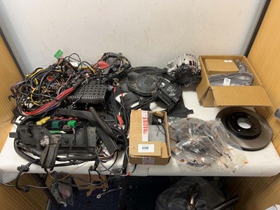 Lot 4738 - Car parts to include Ford wiring loom and fuse...
