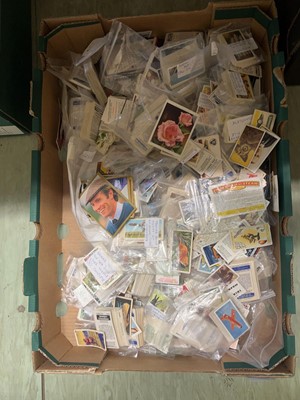 Lot 454 - A tray of assorted cigarette cards