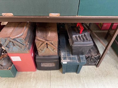 Lot 470 - Seven toolboxes with assorted contents