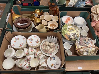 Lot 478 - Three trays containing assorted ceramic ware...