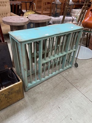 Lot 107 - A painted Edwardian plate rack