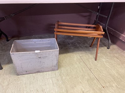 Lot 124 - A Walls ice cream tin along with wooden plant...
