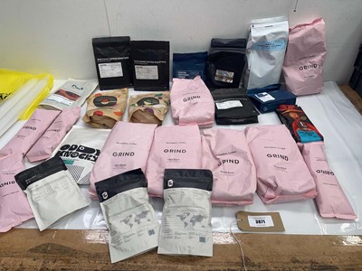 Lot 3871 - Coffee beans and ground coffee beans including...