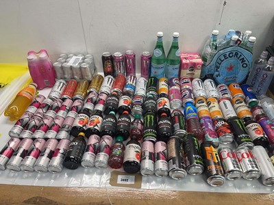 Lot 3882 - 2 bags of drinks including Monster, Tenzing,...