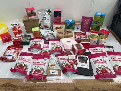 Lot 3885 - Selection of loose leaf and tea bags including...