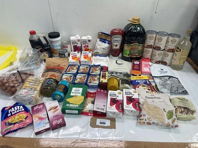 Lot 3888 - Pantry items including olive oil, Bone broth,...
