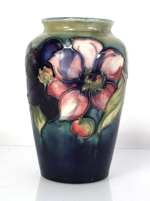 Lot 101 - A Moorcroft vase of baluster form decorated in...