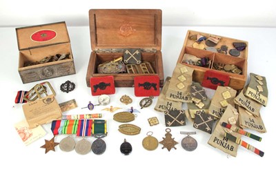 Lot 85 - A trio of First World War medals including...