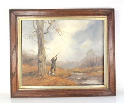 Lot 123 - John Trickett (b.1953), Gun dog and his master,...