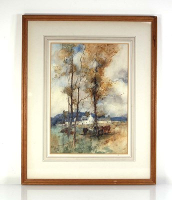 Lot 127 - Robert Purves Flint (1883–1947), Cattle under...