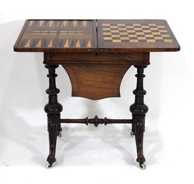 Lot 2 - A 19th century walnut and satinwood strung...
