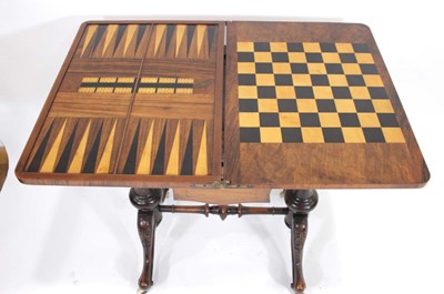 Lot 2 - A 19th century walnut and satinwood strung...
