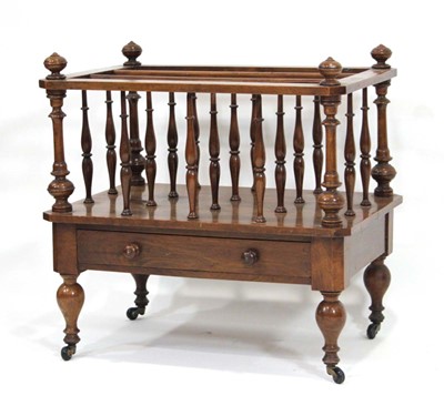 Lot 13 - A Victorian mahogany three-compartment...