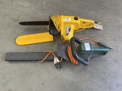 Lot 4097 - Electric McCulloch chainsaw plus Black &...