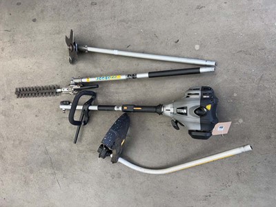 Lot 4098 - Titan petrol strimmer with hedge trimmer...