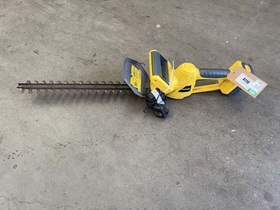 Lot 4110 - Challenge cordless hedge trimmer with battery