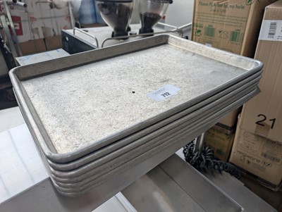 Lot 712 - 7 aluminium oven trays