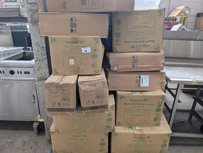 Lot 713 - Large pallet of take away disposable items...