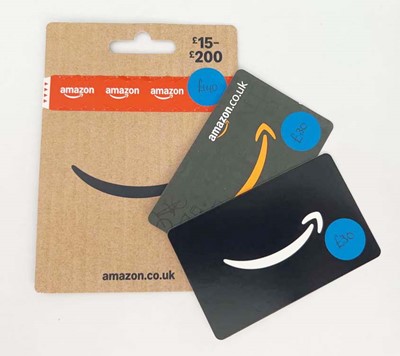 Lot 21 - Amazon (x3) - Total face value £200
