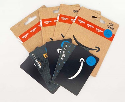 Lot 25 - Amazon (x9) - Total face value £200
