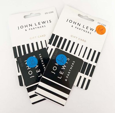Lot 30 - John Lewis (x4) - Total face value £200