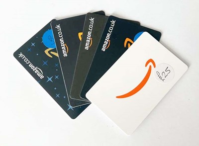 Lot 101 - Amazon (x5) - Total face value £200