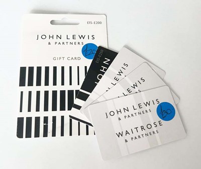 Lot 104 - John Lewis (x5) - Total face value £205