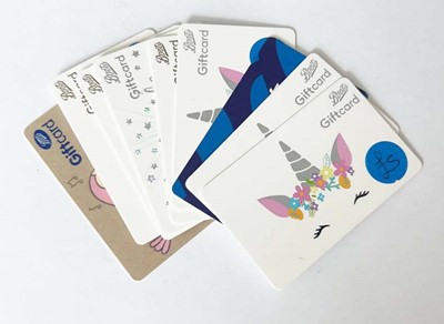 Lot 147 - Boots (x9) - Total face value £135