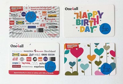 Lot 154 - One 4 all (x4) - Total face value £73.8