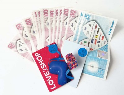 Lot 156 - Love 2 Shop (x3) - Total face value £195