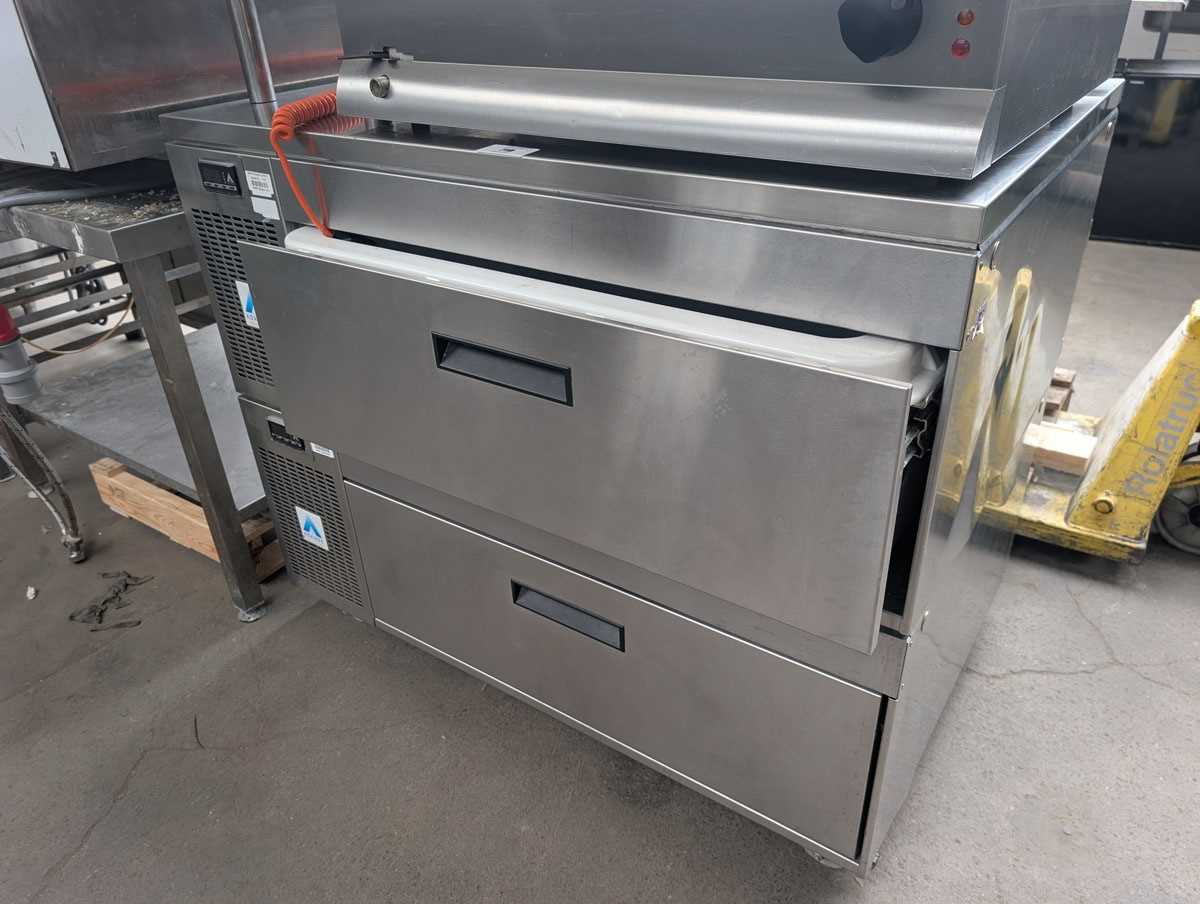 Lot 719 - Adande 2 drawer fridge freezer