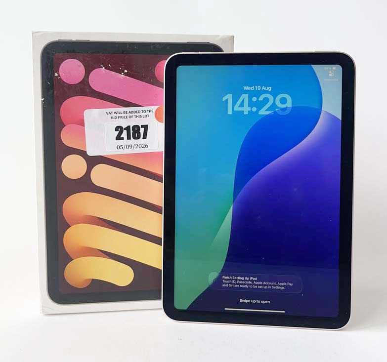 Lot iPad Mini A17 Pro 128GB Starlight with box and...