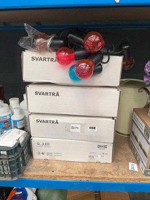 Lot 4159 - 4 boxes of Svartra outdoor string lights