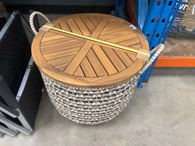 Lot 4163 - Garden storage basket with open lid