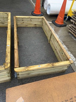 Lot 4282 - Wooden slatted raised garden bed
