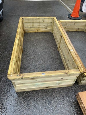 Lot 4283 - Wooden slatted raised garden bed