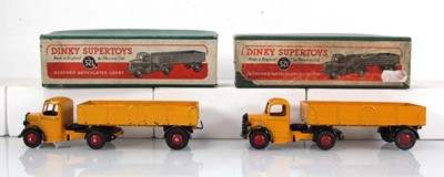Lot 171 - Two Dinky models: 2 x 521 Bedford articulated...