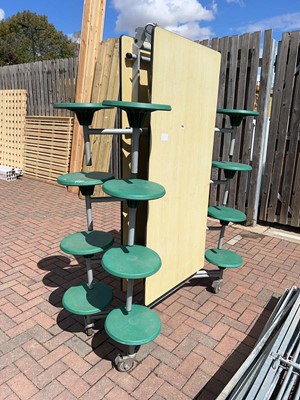 Lot 4318 - Folding 16 seater school dinner table