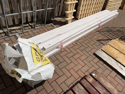 Lot 4320 - Quantity of plastic drainage pipes and bag of...