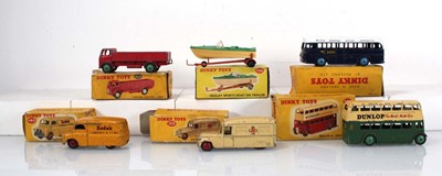 Lot 178 - Six Dinky models: 253 Daimler ambulance, 283...
